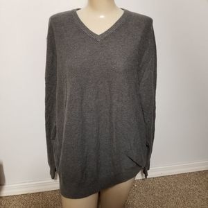 John barlett gray sweater XL mens